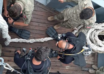 SAK timi MİG-29’un enkazına ulaştı