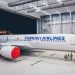 THY’nin ilk A350’sinin boyama işlemi tamamlandı
