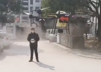 Çin’de koronavirüsüne karşı drone’lu önlem