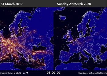 Avrupa hava trafiği yüzde 88 düştü