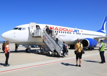 Milas-Bodrum Havalimanı ilk yolcularını karşıladı