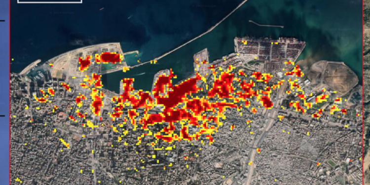 NASA Lübnan’daki patlamayı görüntüledi