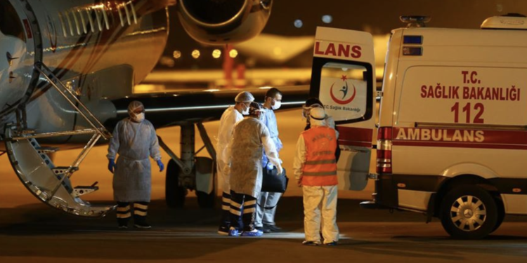 KKTC’deki Covid-19 hastalarının Türkiye’ye nakli sürüyor