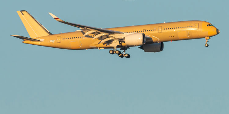 Alman Hava Kuvvetleri’nin A350’si ilk test uçuşunu gerçekleştirdi