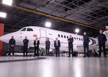 Falcon 6X fabrikadan çıkartıldı