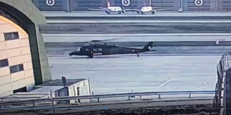 Jandarma helikopteri böyle kaza yaptı!