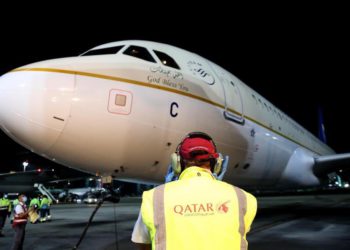 Suudi Arabistan uçağı 3,5 yıl sonra Katar’da