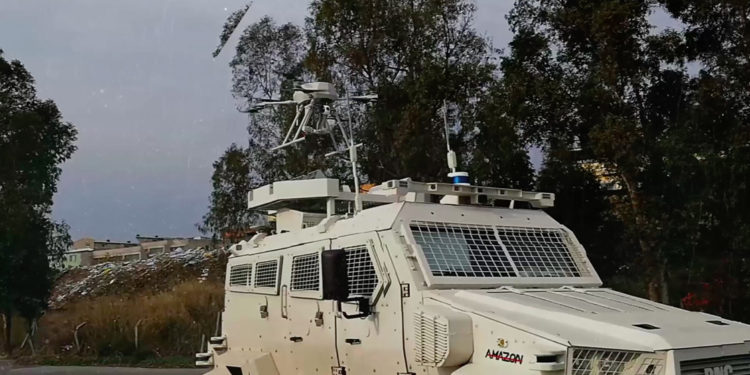 Silahlı drone Songar, askeri kara aracına entegre edildi