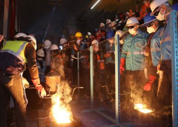 Sabiha Gökçen metrosunda ilk kaynak yapıldı
