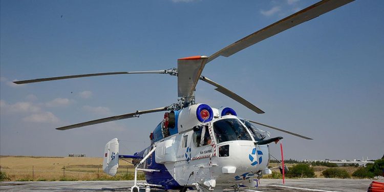 Türkiye, KKTC’ye yangın söndürme helikopteri gönderdi