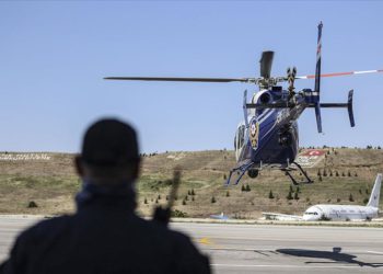 Dönüş trafiği havadan denetleniyor