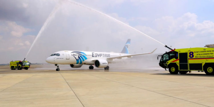 Mısır’dan İsrail’e ilk ticari uçuş yapıldı