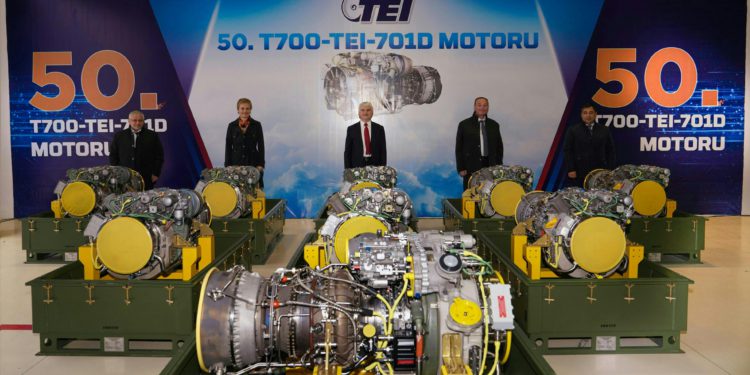 TEI haftada bir helikopter motoru üretecek