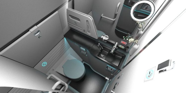 Yerli uçak tuvaleti Hamburg’ta tanıtıldı