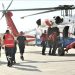 Sel bölgesindeki hastalar hastaneye helikopterle ulaştırılıyor
