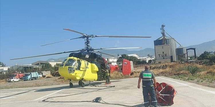 Türkiye, KKTC’de yangın söndürme helikopteri görevlendirdi