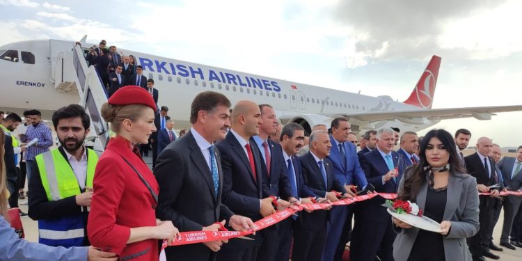 THY, Kerkük uçuşlarına başladı