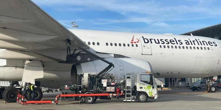 TFS’nin uçak yakıt ikmal aracı Brüksel’de göreve başladı