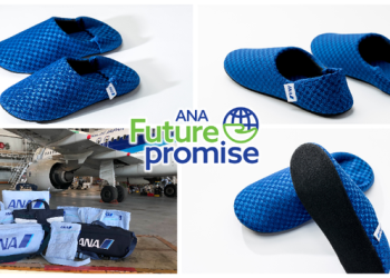 ANA, eski uçak koltuklarını çanta ve terliğe dönüştürüyor