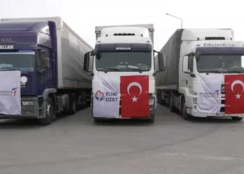 TUSAŞ’tan deprem bölgesine 12 tır insani yardım malzemesi