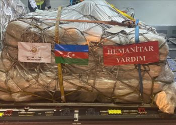 Azerbaycan’ın insani yardımlarını taşıyan uçağı Adana’ya ulaştı
