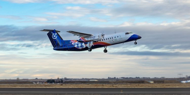 Hidrojen yakıtlı uçaktan tarihi uçuş