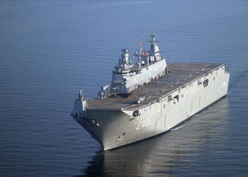 Yerli savaş gemisi TCG Anadolu pazartesi teslim edilecek