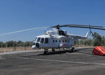 Kazdağları’nda Mi 8T helikopteri ile 2 yangın söndürme uçağı görev yapacak