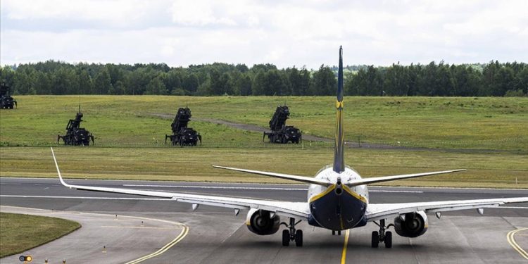 NATO Zirvesi öncesi Vilnius Havalimanı’nda Patriot hareketliliği