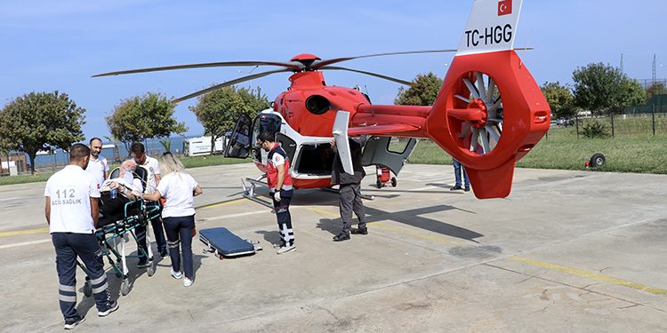 Karadeniz’de hava ambulans 198 hastayı taşıdı