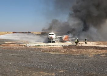 Şanlıurfa’da uçak kazası tatbikatı yapıldı