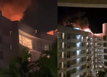 Helikopter otelin çatısına çarptı!