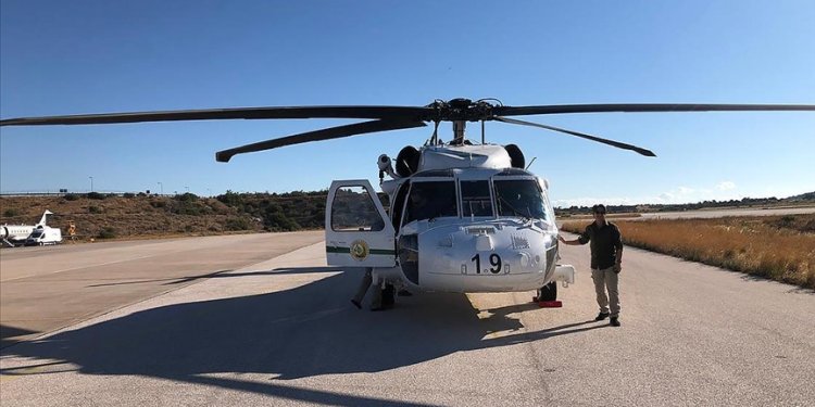 Türkiye’nin Yunanistan’a gönderdiği hava araçları göreve başladı