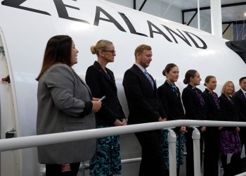 Air New Zealand, 787 Kabin Acil Durum Tahliye Mockup’ını tanıttı
