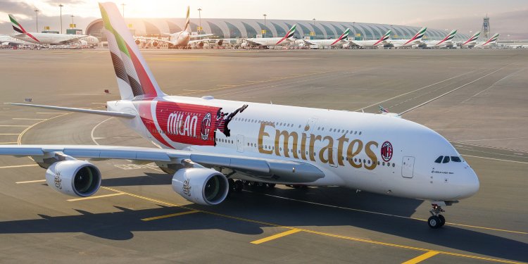 AC Milan’ın 125. yıl dönümüne özel A380 boyaması