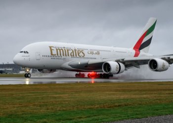 Emirates’in ikonik A380’i Kopenhag’a geri döndü
