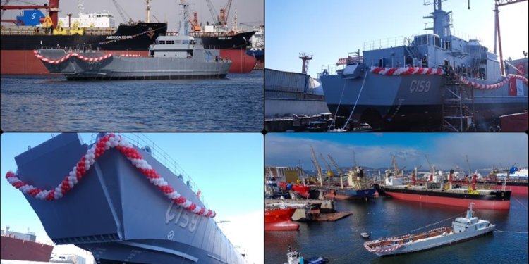 Mavi Vatan’a milli güç: Ç-159 denize indi!