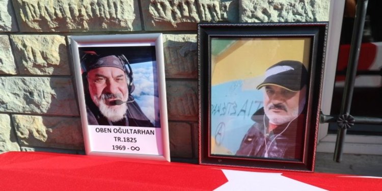 Öğretmen pilot Oben Oğultan, sonsuzluğa uğurlandı