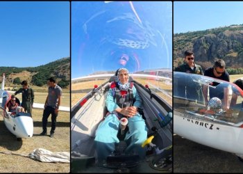 Huzurevinde kalan 83 yaşındaki kadın uçma hayalini gerçeğe dönüştürdü