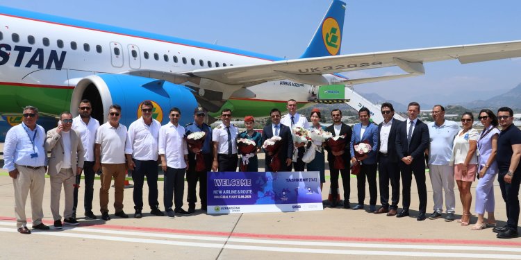Gazipaşa-Alanya’ya Taşkent’ten direkt uçuş başladı