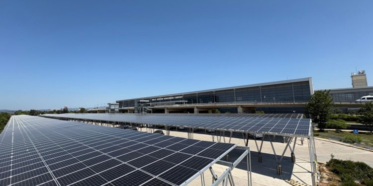 Milas-Bodrum Havalimanı’nda GES kurulumu tamamlandı