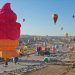 Figürlü sıcak hava balonları Kapadokya’da gösteri uçuşu yaptı