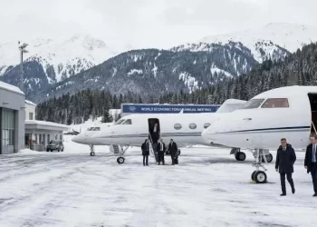 Davos’a gelen iş jeti sayısı her yıl artıyor